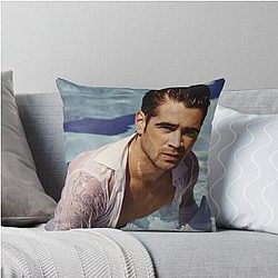 Colin Farrell Throw Pillow