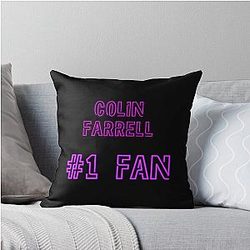 Colin Farrell Throw Pillow