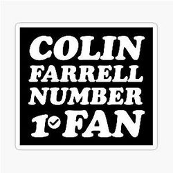Colin Farrell number fan Sticker
