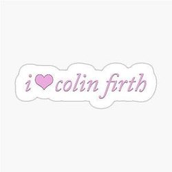 I Heart Colin Firth Coquette Sticker