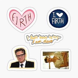 Colin Firth Set Sticker