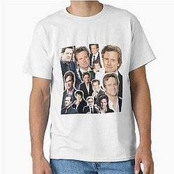 A Stylish Collage Celebrating Colin Firth Perfect for Fans Who Love Timeless Charm Classic Films and a Touch of Cinematic Nostalgia Classic T-Shirt