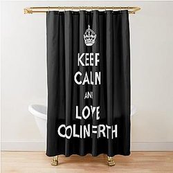 Keep Calm and Colin Firth Shower Curtain