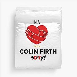In A Relationship With Colin Firth Duvet Cover