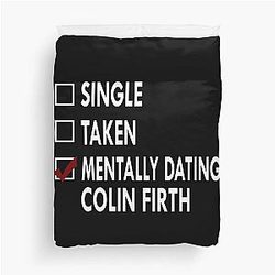 Dating Colin Firth Duvet Cover