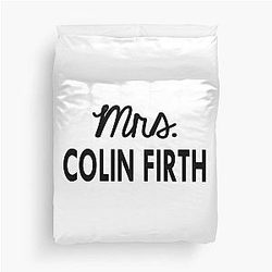 Mrs Colin Firth Duvet Cover