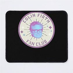 Colin Firth Fan Club Badge Mouse Pad