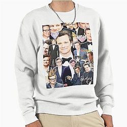 Colin Firth Collage Pullover Sweatshirt