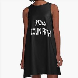 Mrs Colin Firth A-line dress