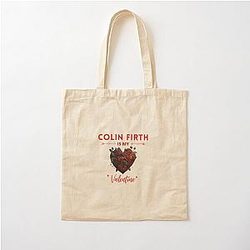Colin Firth is My Valentine Cotton Tote Bag