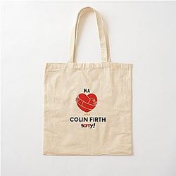 In a Relationship with Colin Firth Cotton Tote Bag