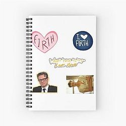 Colin Firth Spiral Notebook