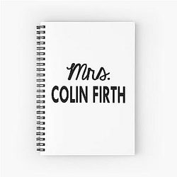Colin Firth Spiral Notebook