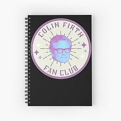 Colin Firth Fan Club Spiral Notebook