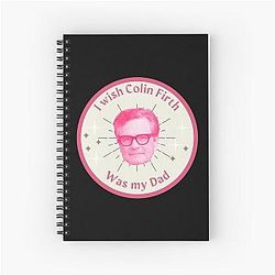 Daddy Colin Firth Spiral Notebook