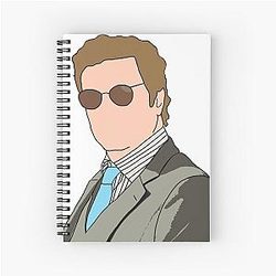 Colin Firth Drawing Spiral Notebook