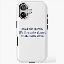 Save the earth. It's the only planet with Colin Firth iPhone Case