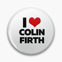 I Love Colin Firth Pin