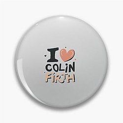 I Love Colin Firth Pin  Val Baum