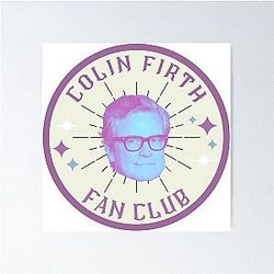 Colin Firth Fan Club Poster