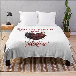 Colin Firth Is My Valentine Throw Blanket