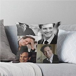 Colin Firth Signed Throw Pillow