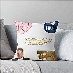 Colin Firth Set Throw Pillow
