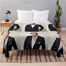 Colin Firth Handsome Throw Blanket