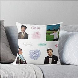 Colin Firth Set Throw Pillow