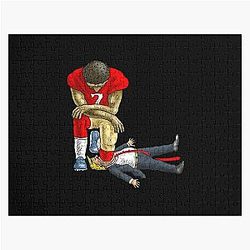 Colin Kaepernick Kneels Donald Trump Jigsaw Puzzle