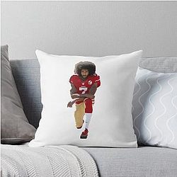 Colin Kaepernick Kneeling Throw Pillow