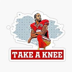 Colin Kaepernick take the knee sticker
