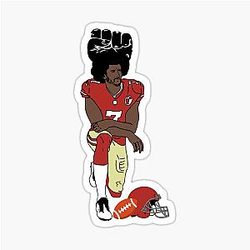 Colin Kaepernick Kneeling Sticker