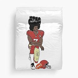 Colin Kaepernick Kneeling Duvet Cover