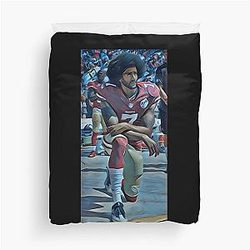 Colin Kaepernick Kneeling Duvet Cover