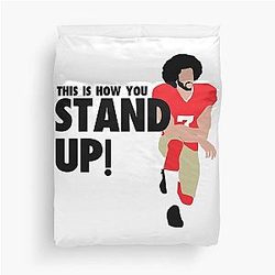 Colin Kaepernick - Stand Up! Duvet Cover