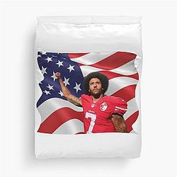 Colin Kaepernick Protest Duvet Cover