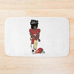 Colin Kaepernick Kneeling Bath Mat