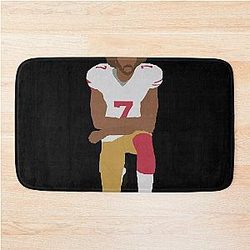 Colin Kaepernick T Shirt, Kaepernick, Minimalist, Kneeling, Black rights, Equal Bath Mat