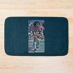 Colin Kaepernick Kneeling Bathroom Mat