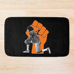 FIGHT THE POWER Colin Kaepernick Kneeling Protest Bath Mat