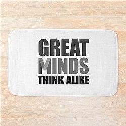 Great minds think alike Colin Kaepernick and Fidel Castro Bath Mat