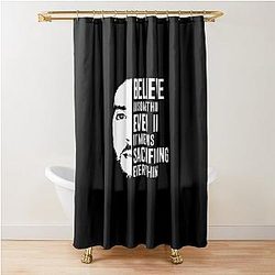 Believe in Something Colin Kaepernick Lightweight Hoodie Shower Curtain