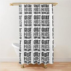 Great minds think alike Colin Kaepernick Fidel Castro Shower Curtain