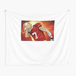 Colin Kaepernick 7 Face Fans Tapestry