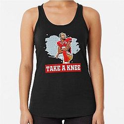 Colin Kaepernick take a knee Racerback Tank Top