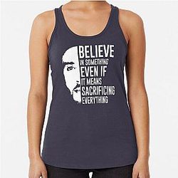 Believe in Something Colin Kaepernick Racerback Tank Top