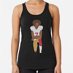 Kaepernick Colin Kneeling T Shirt, Kaepernick Minimalist Racerback Tank Top