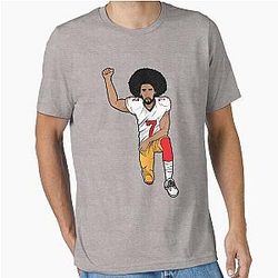 Colin Kaepernick Kneeling Essential T-Shirt 

becomes: 
Colin Kaepernick Kneeling Essential T-Shirt