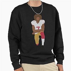 Kneeling Kaepernick minimalist Pullover Sweatshirt, black rights